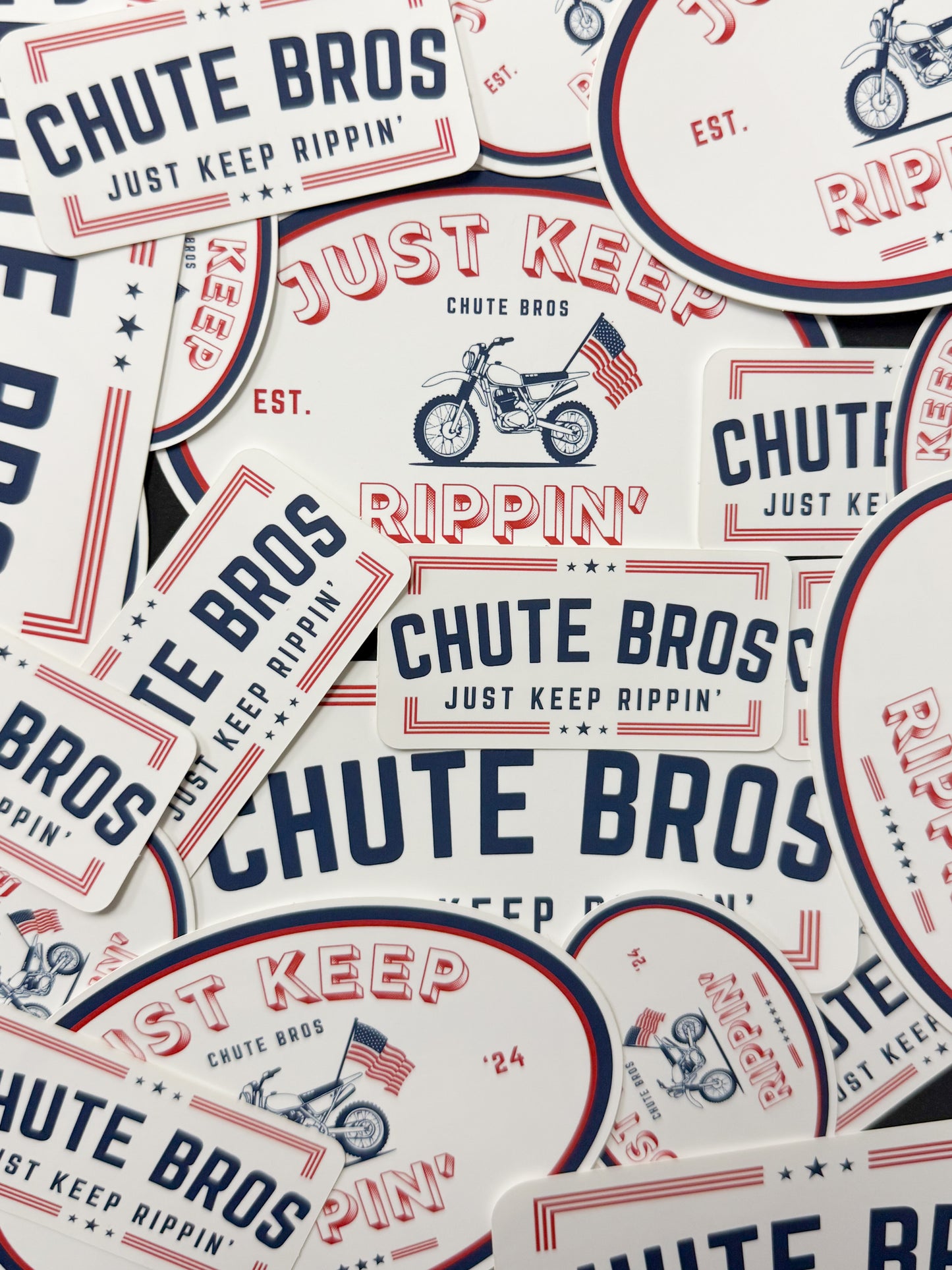 Just Keep Rippin USA Rectangle Sticker
