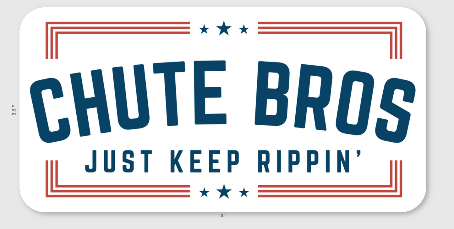 Just Keep Rippin USA Rectangle Sticker