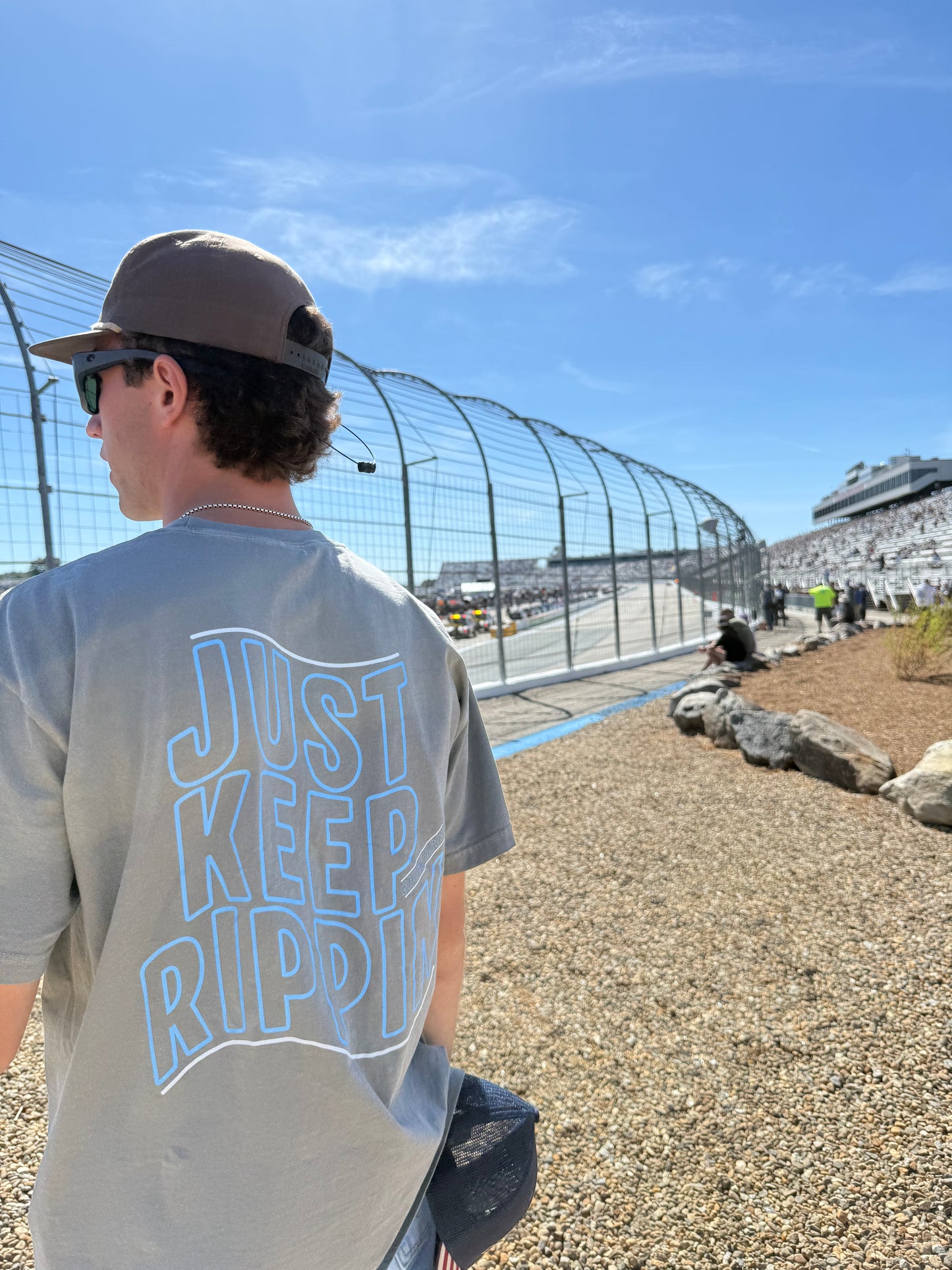 Just Keep Rippin' Blue Wave Tee